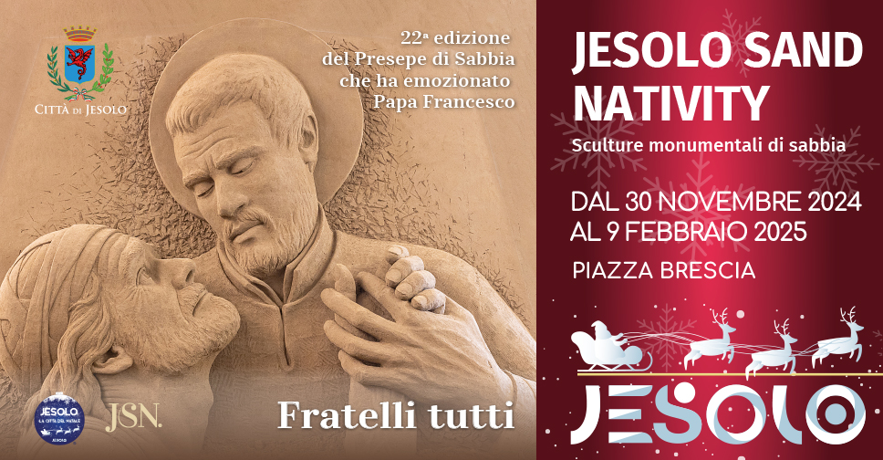 Jesolo Sand Nativity 2024-2025 in piazza Brescia a Jesolo