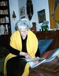 Francesca (Franca) Trentin nella sua abitazione nel 1998